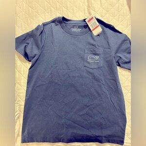 Vineyard Vines Boys' Whale Short-Sleeve Pocket Tee in Navy | Size 7